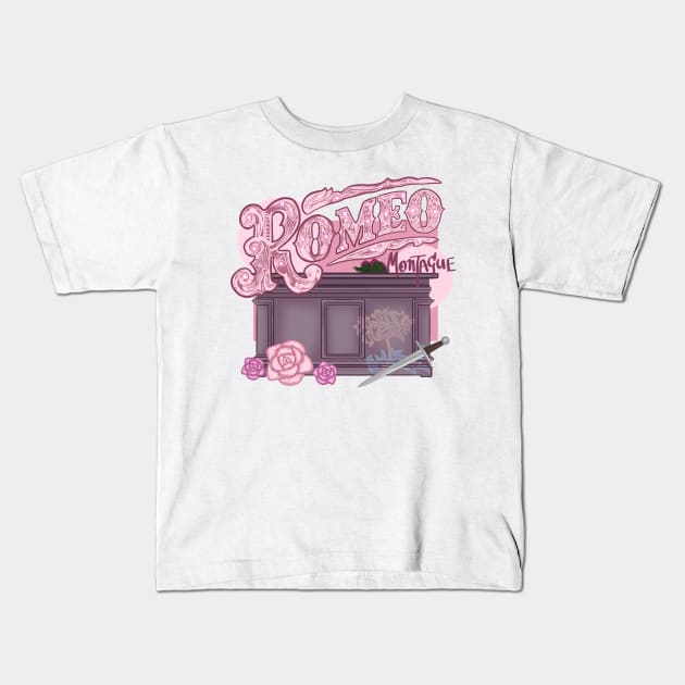 & Juliet- Romeo Montague Kids T-Shirt by Eleanorsegod